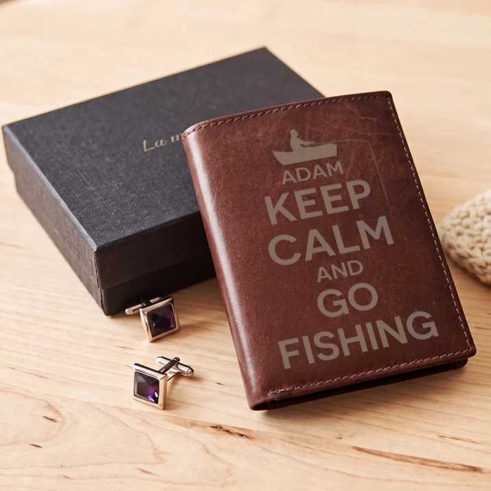 Go fishing - Portofel de piele Go fishing - Portofel de piele