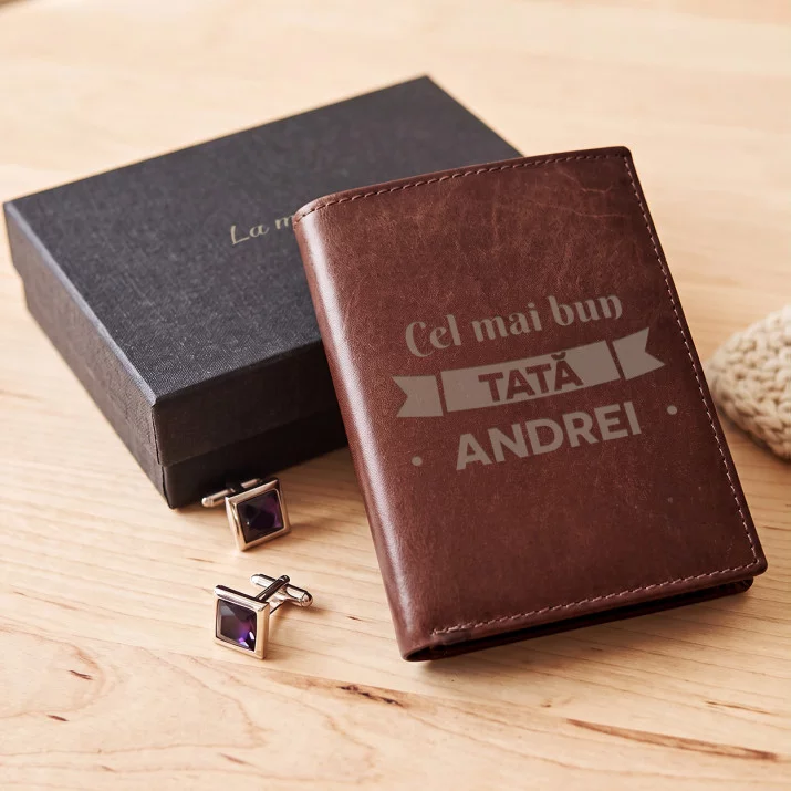 Cel mai bun tată - Portofel de piele Cel mai bun tată - Portofel de piele