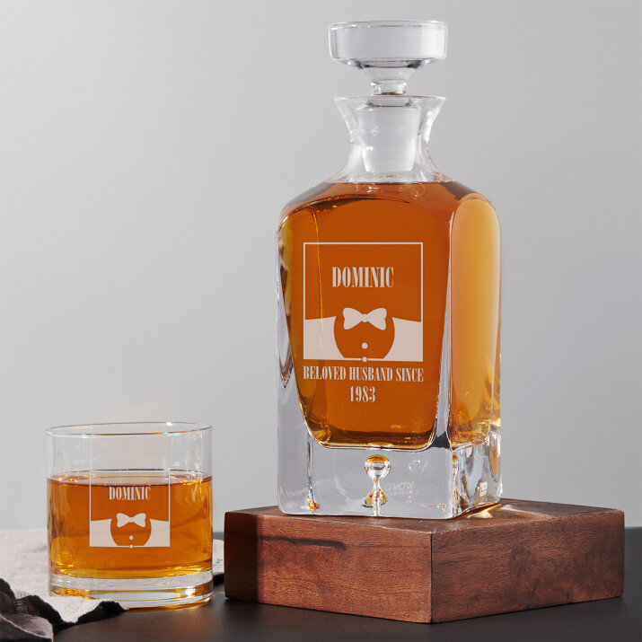 Beloved husband - Set cu carafă și pahare pentru whisky