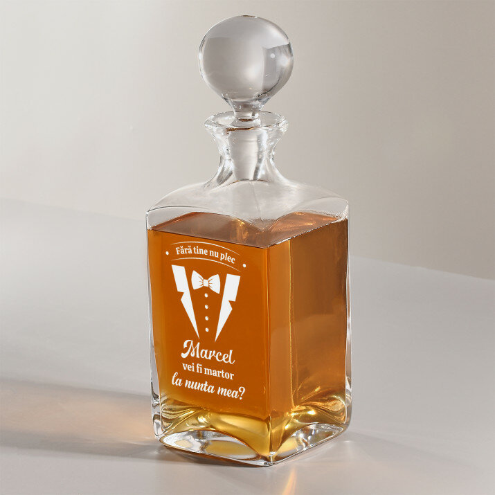 Fără tine nu plec el - Carafă pentru whisky