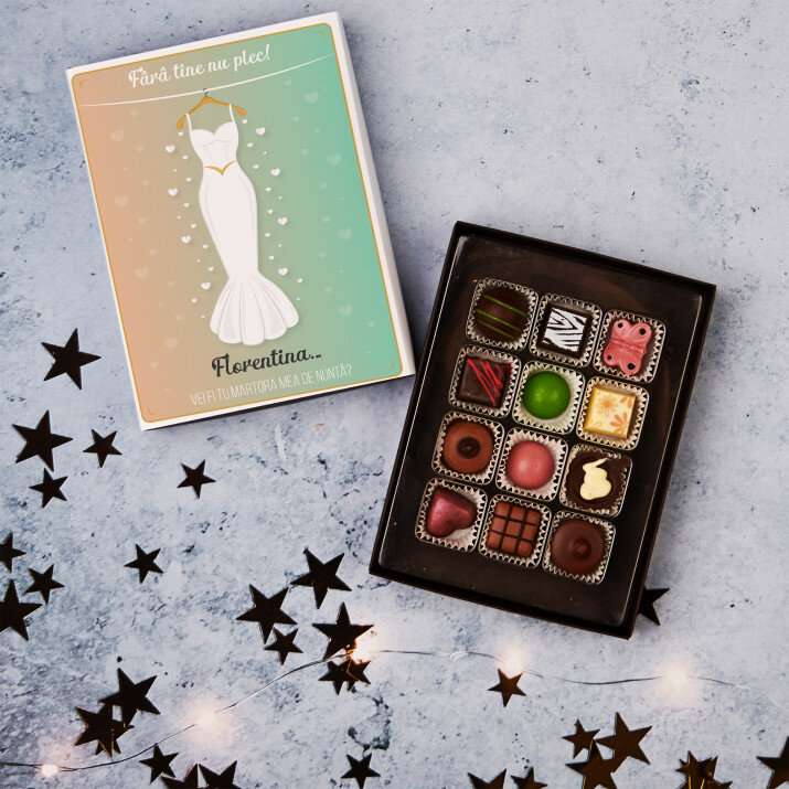 Fără tine nu plec - Praline din ciocolată belgiană