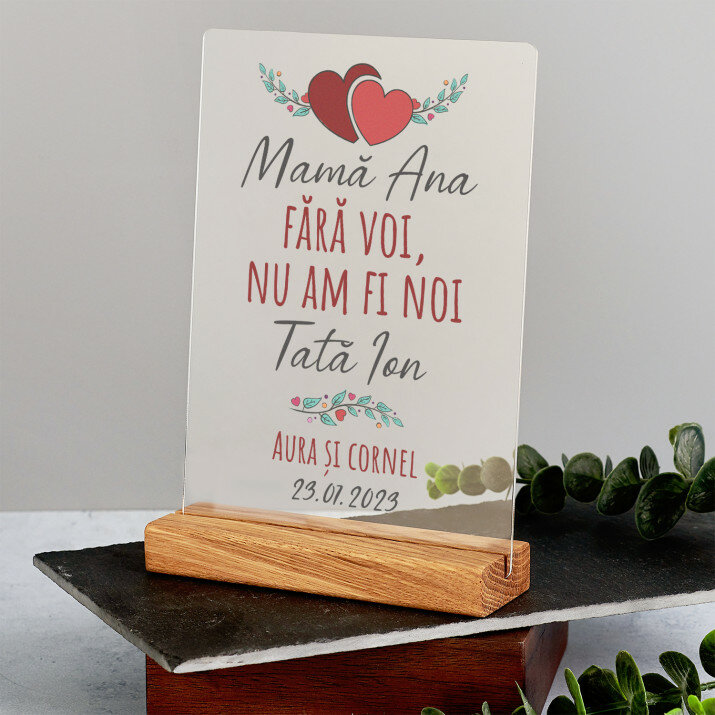 Fără voi nu am fi noi - Imprimare pe sticlă acrilică