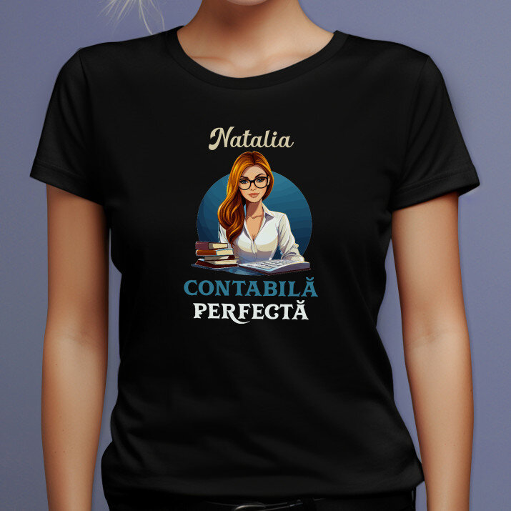Contabilă perfectă - Tricou negru pentru femei