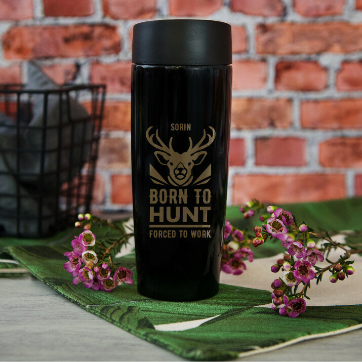 Born to hunt - Cană termică