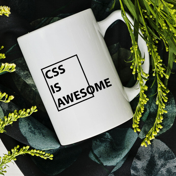 CSS is awesome - Cană