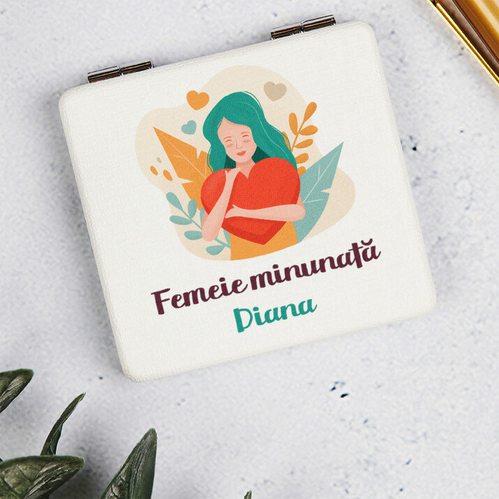 Femeie minunată - Oglindă de buzunar