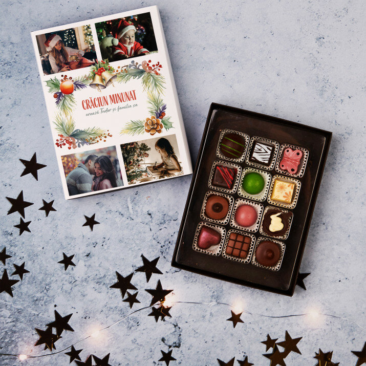 Crăciun minunat - Praline din ciocolată belgiană