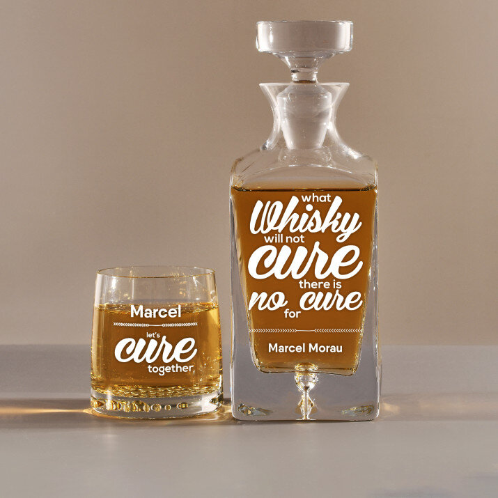 Cure - Set cu carafă și pahare pentru whisky