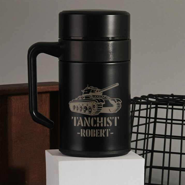 Tanchist - Cană termică cu mâner