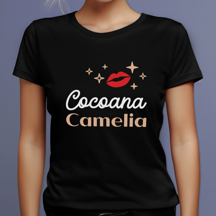 Cocoană - Tricou negru pentru femei