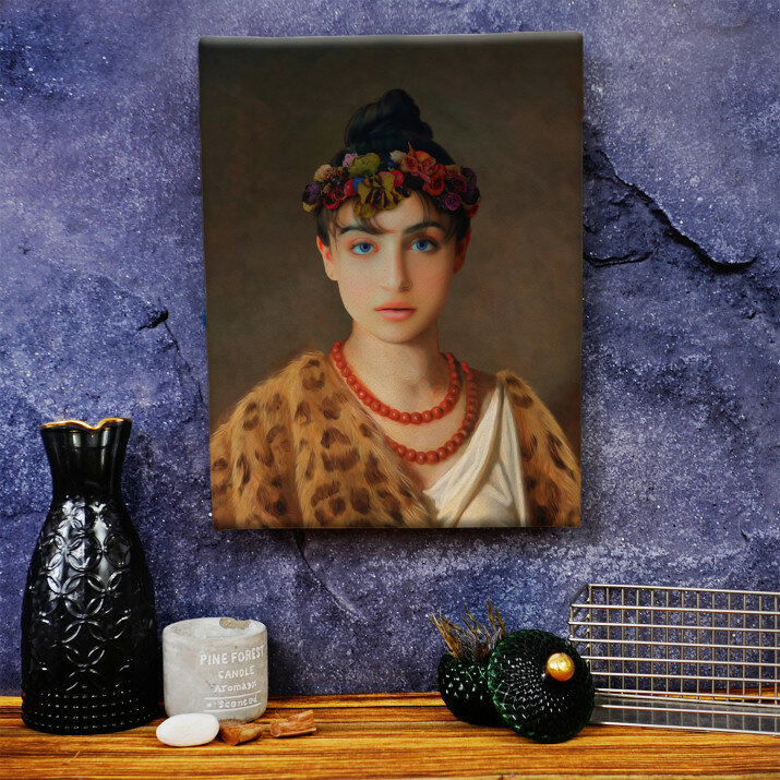 Doamna cu ghirlandă - Portret Regal