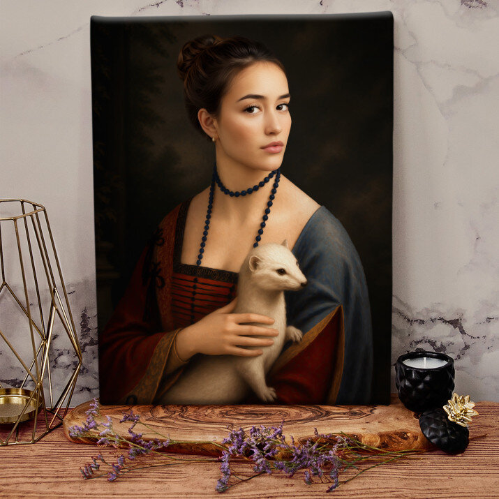 Doamna cu hermina - Portret Regal Doamna cu hermina - Portret Regal