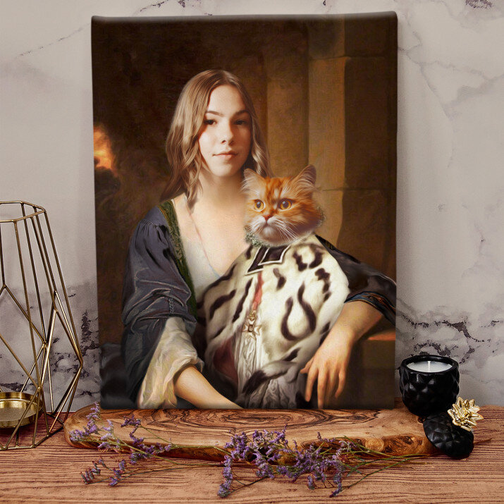 Doamna cu animalulu de companie - Portret Regal Doamna cu animalulu de companie - Portret Regal