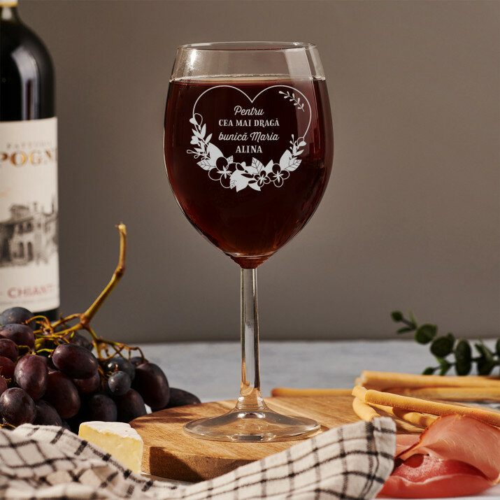 Pentru cea mai dragă bunică - Pahar pentru vin