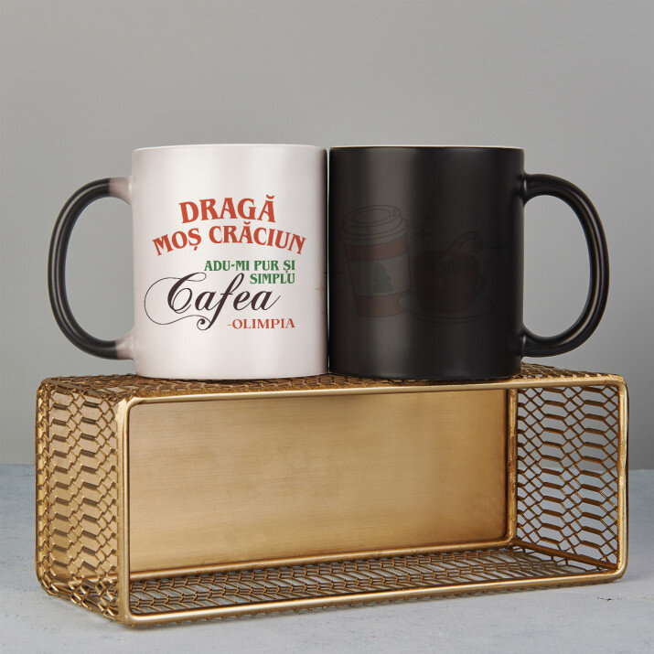 Dragă Moș Crăciun adu-mi cafea - Cană magică