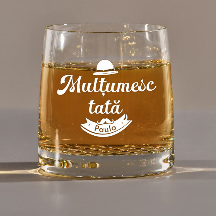 Mulțumesc tată - Pahar pentru whisky