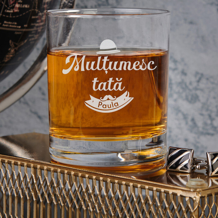 Mulțumesc tată - Pahar pentru whisky