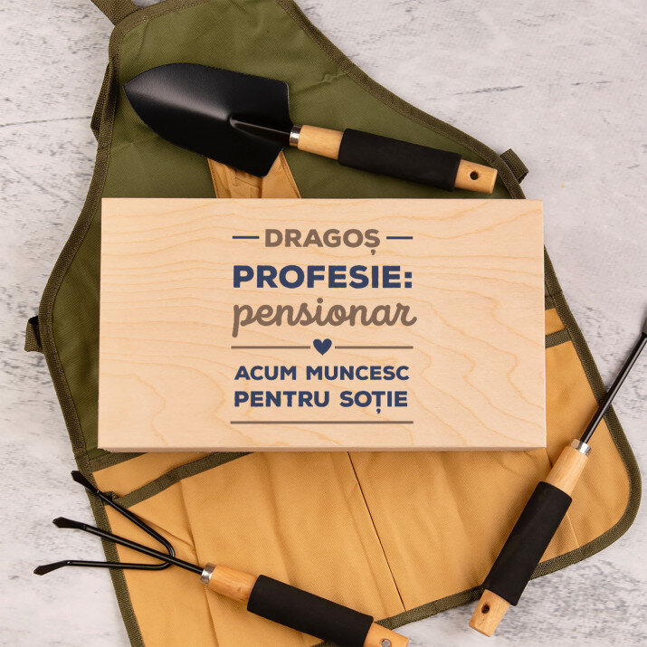 Pensionar - Set de unelte de grădinărit în cutie