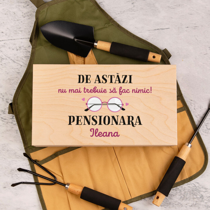 pensionară - nu mai trebuie să fac nimic - Set de unelte de grădinărit în cutie