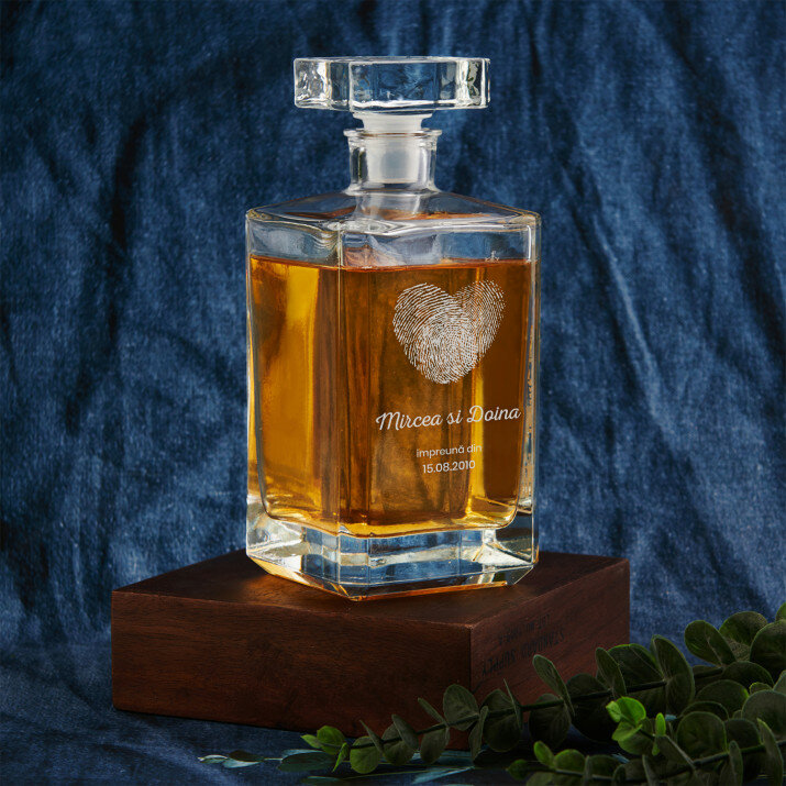 Amprente digitale - Carafă pentru whisky 0,7l
