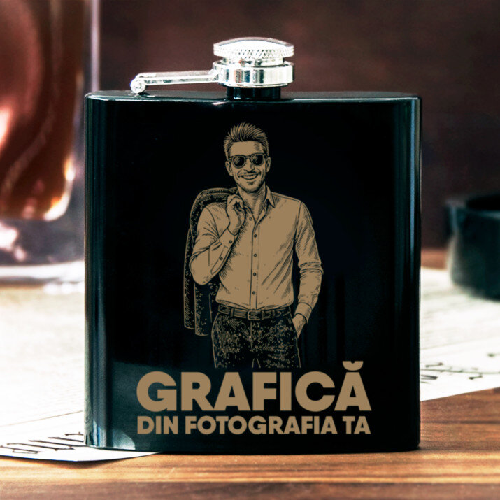 Grafică din fotografia ta - Ploscă neagră