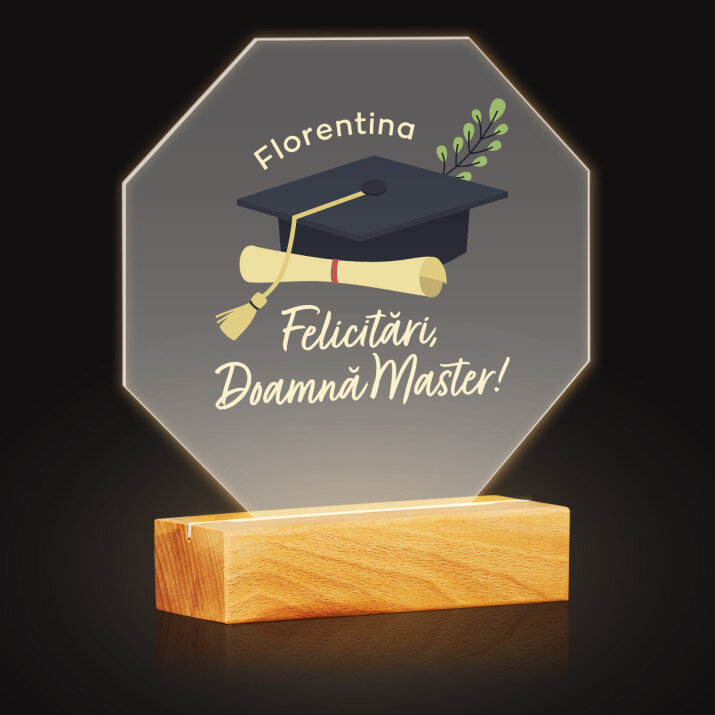 Felicitări doamnă master - Octagon  