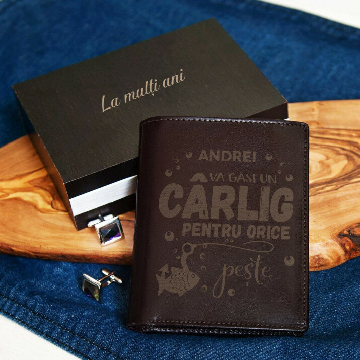 Cârlig - Portofel de piele