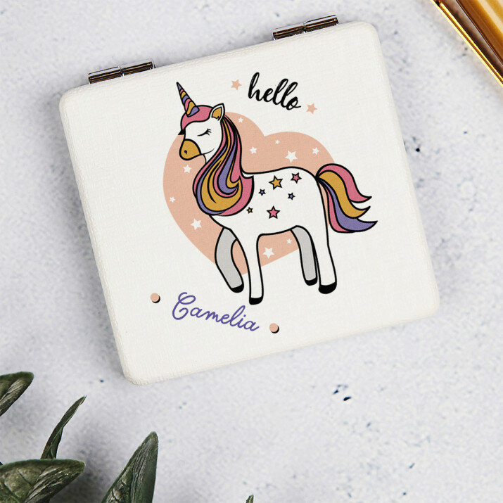 Hello unicorn - Oglindă de buzunar