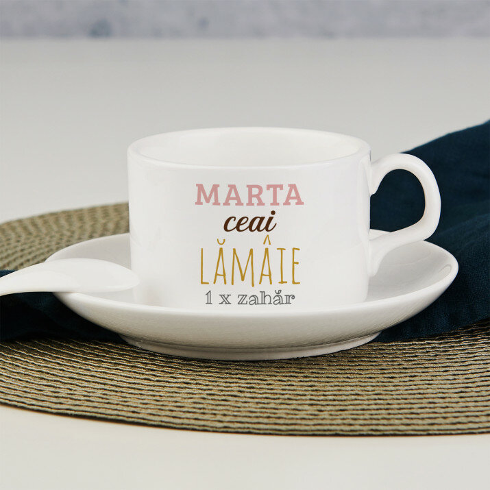 Ceai, lămâie, zahăr - Cești solo