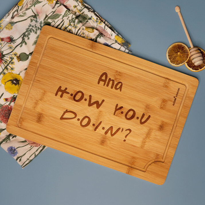 How you doin`? - Tocător din bambuc