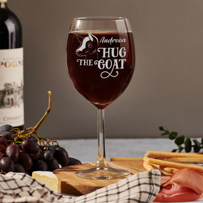 Hug the goat - Pahar pentru vin