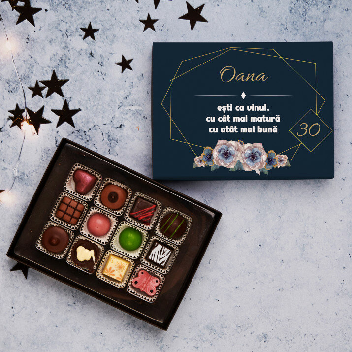 Ești ca vinul - Praline din ciocolată belgiană