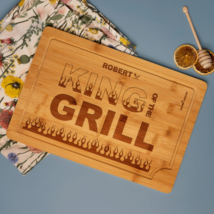 King of the grill - Tocător din bambuc