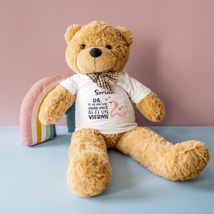 te-aș mai iubi - Ursuleț de pluș 90 cm