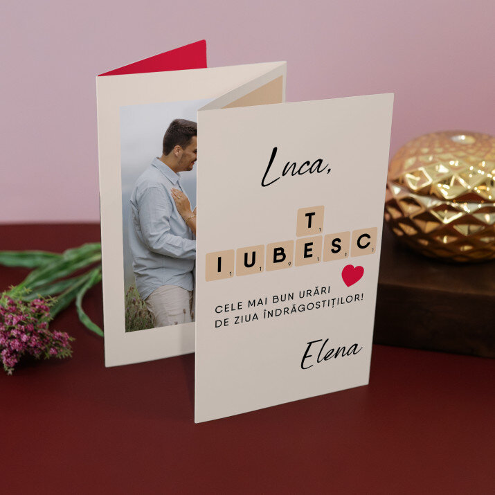 Te iubesc jocul cuvintelor - Set mare fotografii pliante