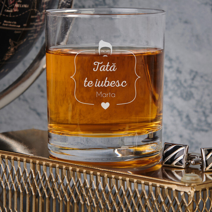 Îmi iubesc tatăl - Pahar pentru whisky