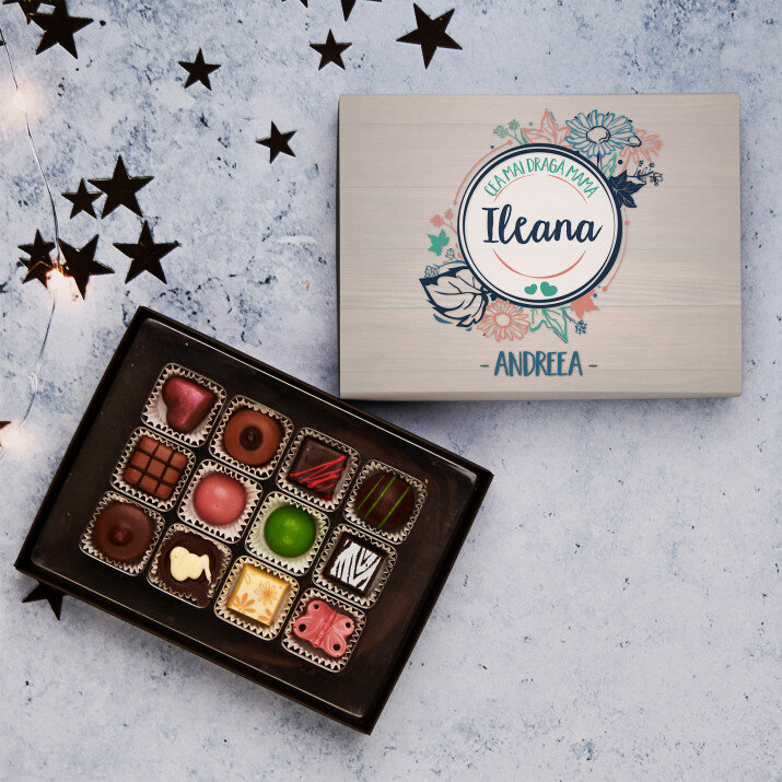Pentru draga mea mamă - Praline din ciocolată belgiană