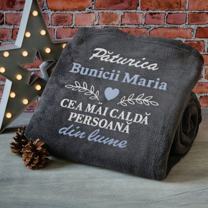 Cea mai caldă persoană din lume - Pătură Brodată