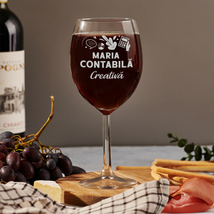 Contabilă creativă - Pahar pentru vin