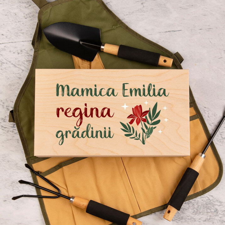 regina grădinii - Set de unelte de grădinărit în cutie