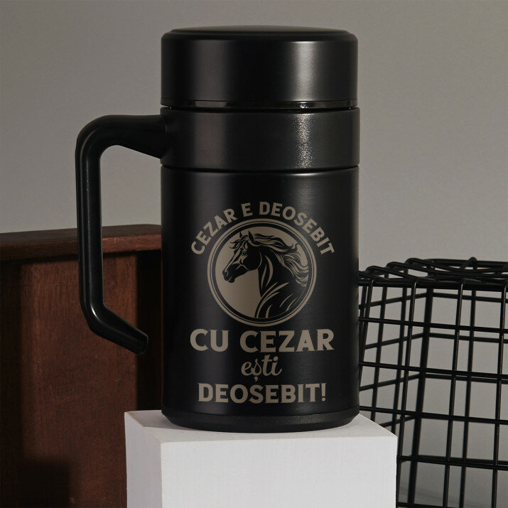 Ești deosebit - Cană termică cu mâner