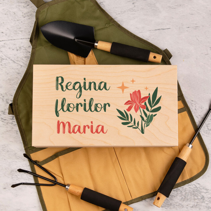 Regina florilor - Set de unelte de grădinărit în cutie