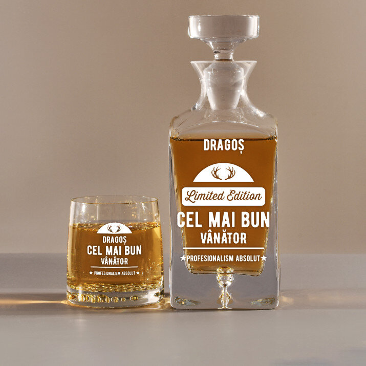Limited edition - Set cu carafă și pahare pentru whisky