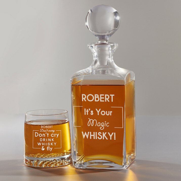 Magic whisky - Set cu carafă și pahare pentru whisky