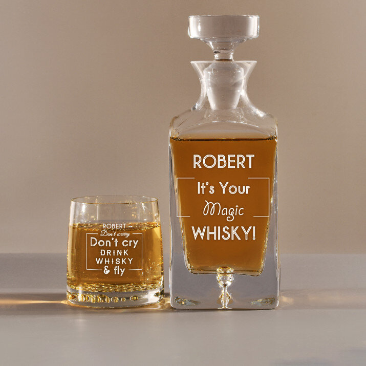 Magic whisky - Set cu carafă și pahare pentru whisky
