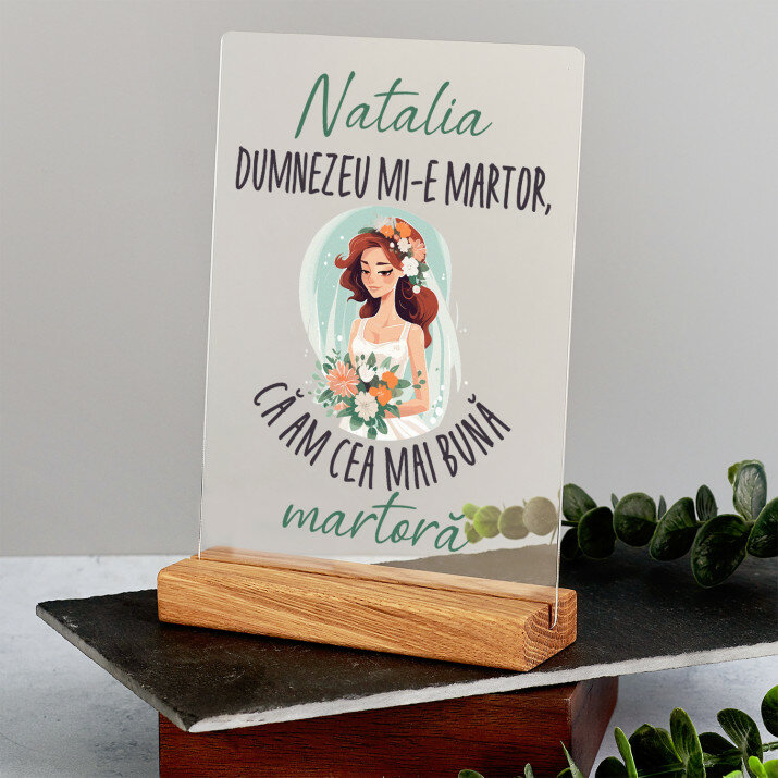 am cea mai bună martoră - Imprimare pe sticlă acrilică
