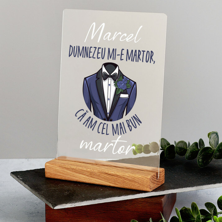 Am cel mai bun martor - Imprimare pe sticlă acrilică