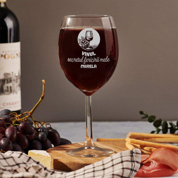 Secretul fericirii - Pahar pentru vin