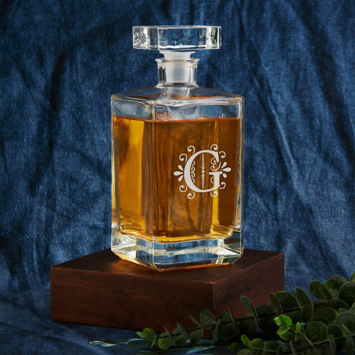Monogramă - Carafă pentru whisky 0,7l