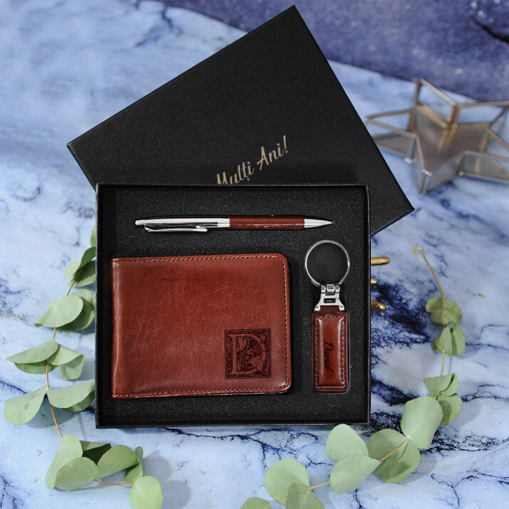 Monogramă - Set cu portofel